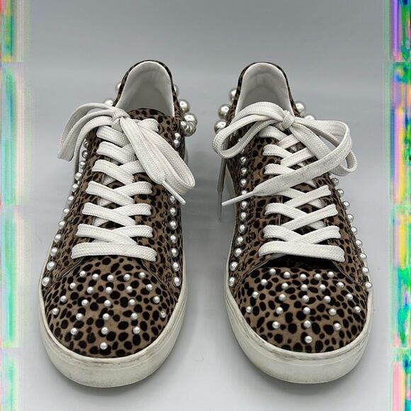 Stuart Weitzman Goldie Embellished Sneaker Size 7.5 - Picture 2 of 15